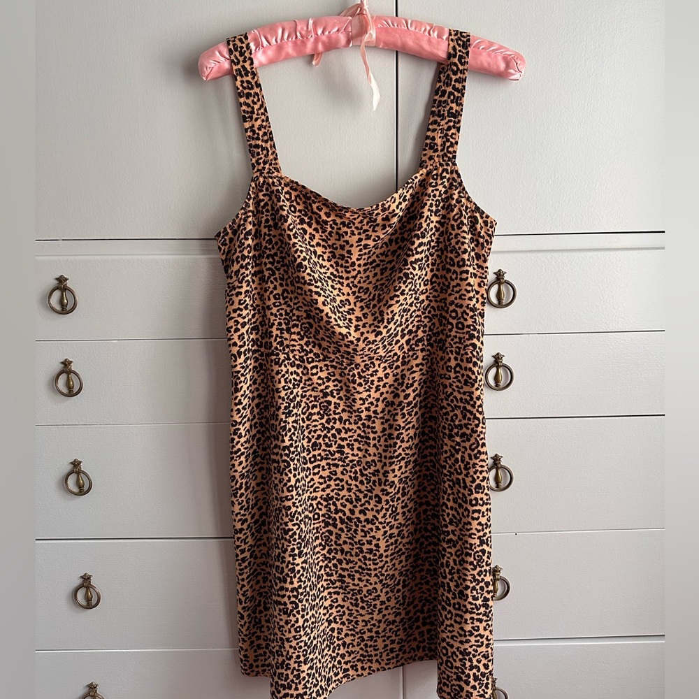 BP/Nordstrom Tank Top Cheetah Mini Dress (Animal Print)